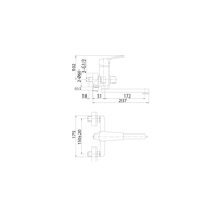 Смеситель для ванны, Helic, Milardo, HELSB02M02