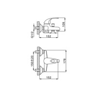 Смеситель для ванны Frap F3003